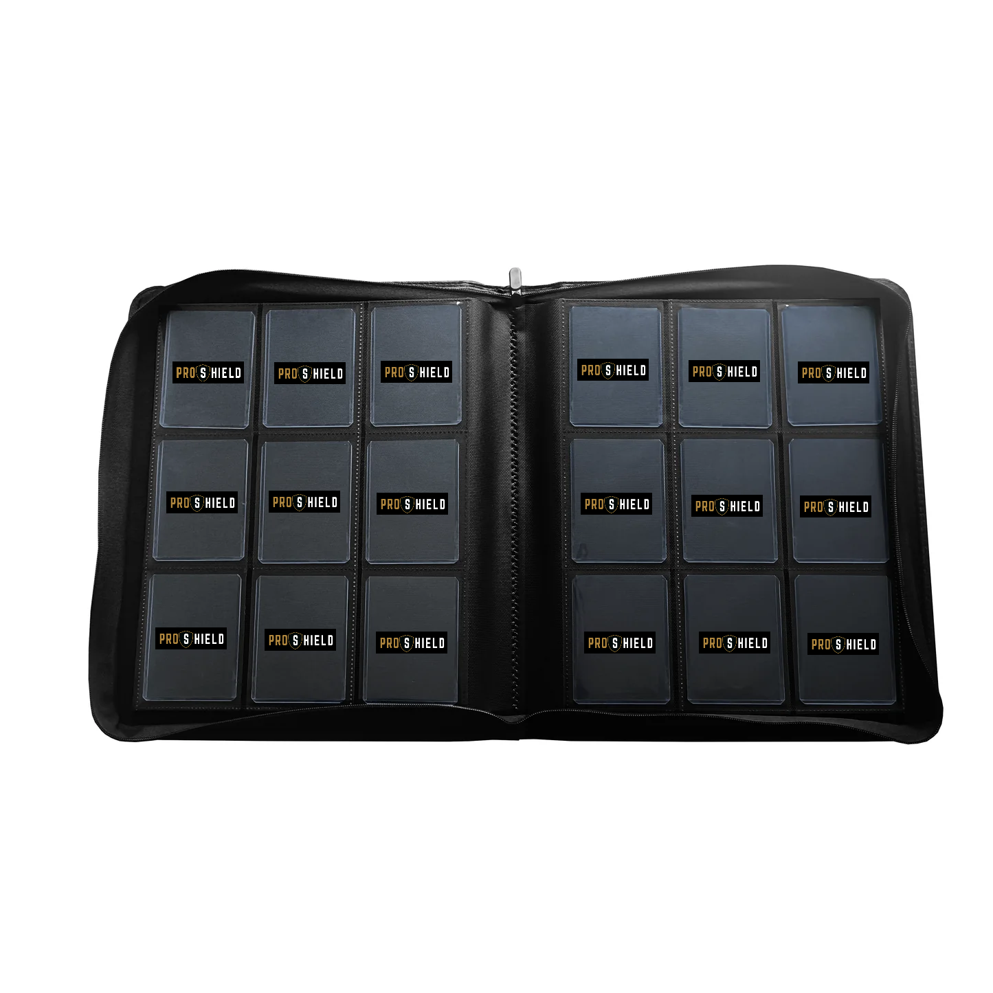 ProShield Black premium PU Leather Toploader Binder 288 capacity