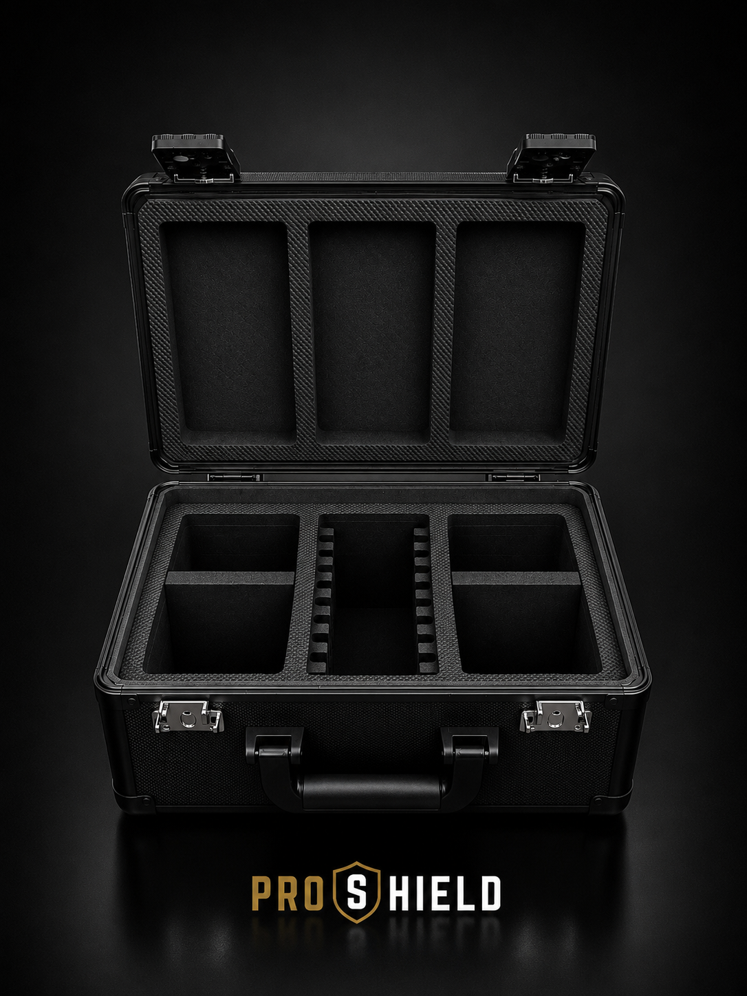 ProShield 3 Slot premium aluminium graded card storage case